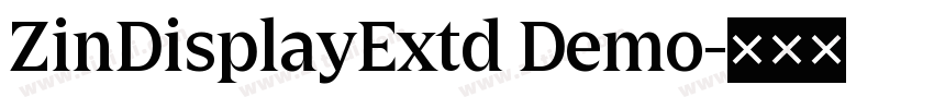 ZinDisplayExtd Demo字体转换